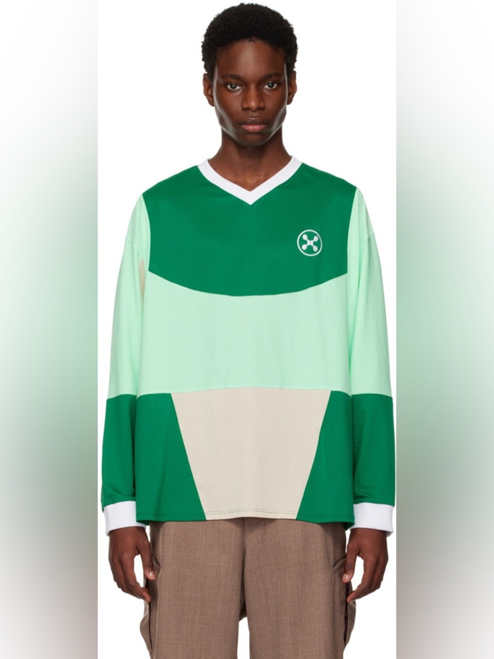 Head Of State Green Home&Away Long sleeve NWOT